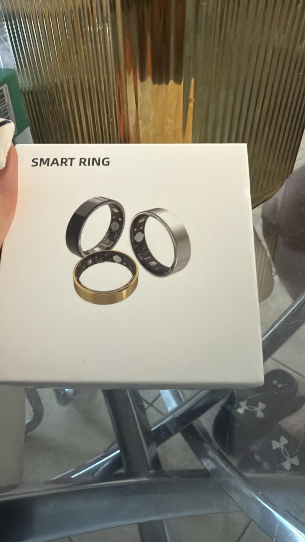 Smart Ring with Sleep Monitoring, Step Counting, Heart Rate, Blood Oxygen for iOS and Android, No Subscription Fee, IP68 Waterproof Health Tracker (Silver, 9) customer photo 1