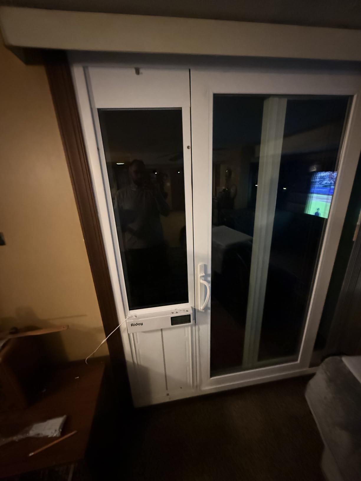 Large Automatic Sliding Glass Dog Door with 2 Collar Sensors customer photo 1