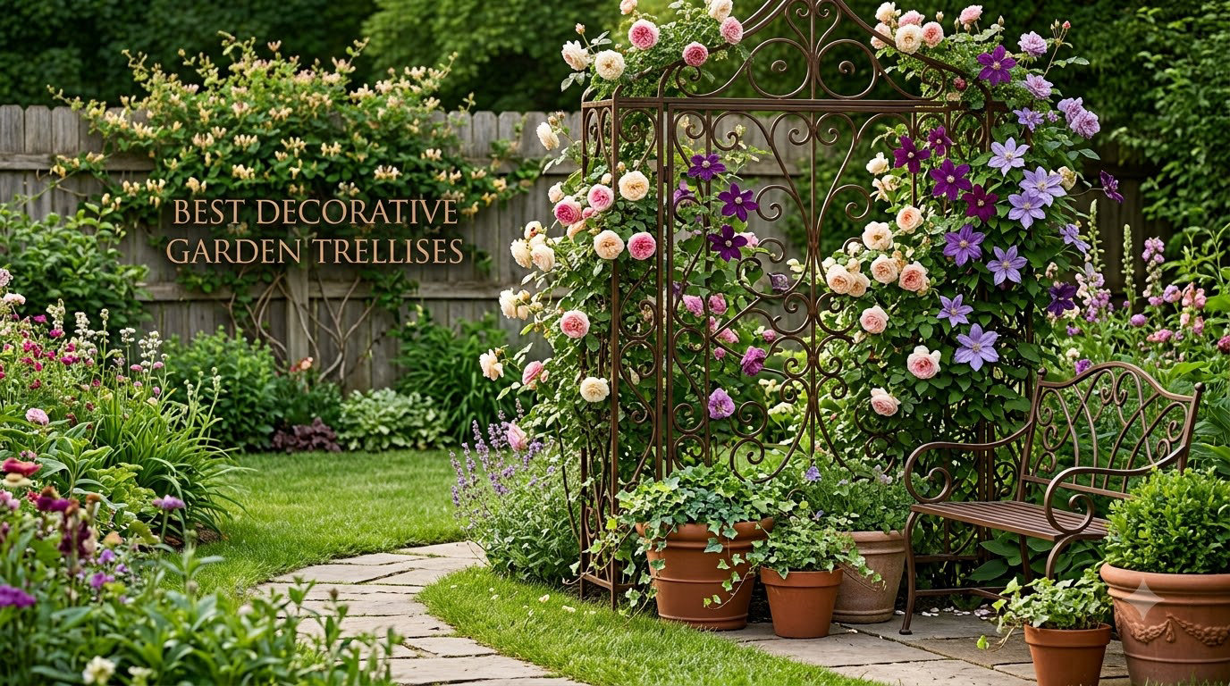 best decorative garden trellises