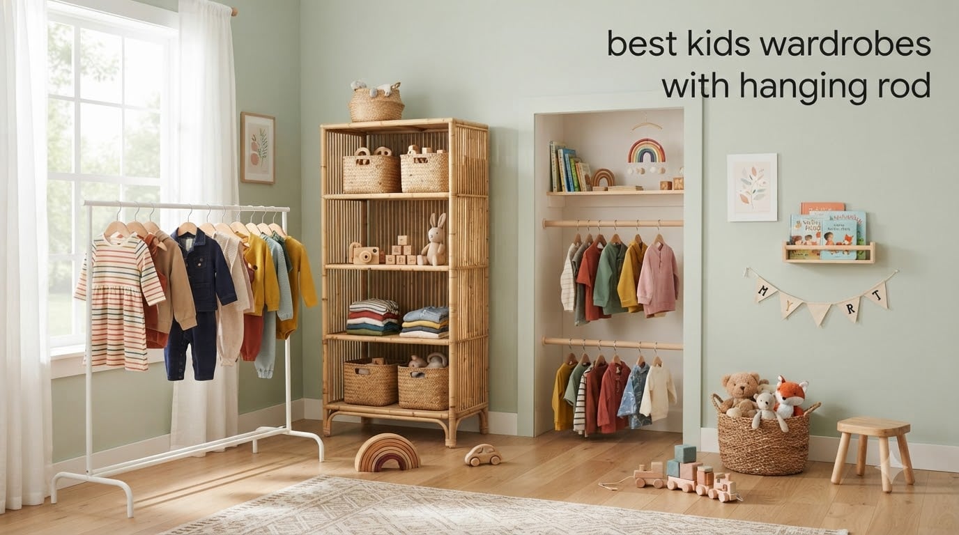 best kids wardrobes with hanging rod