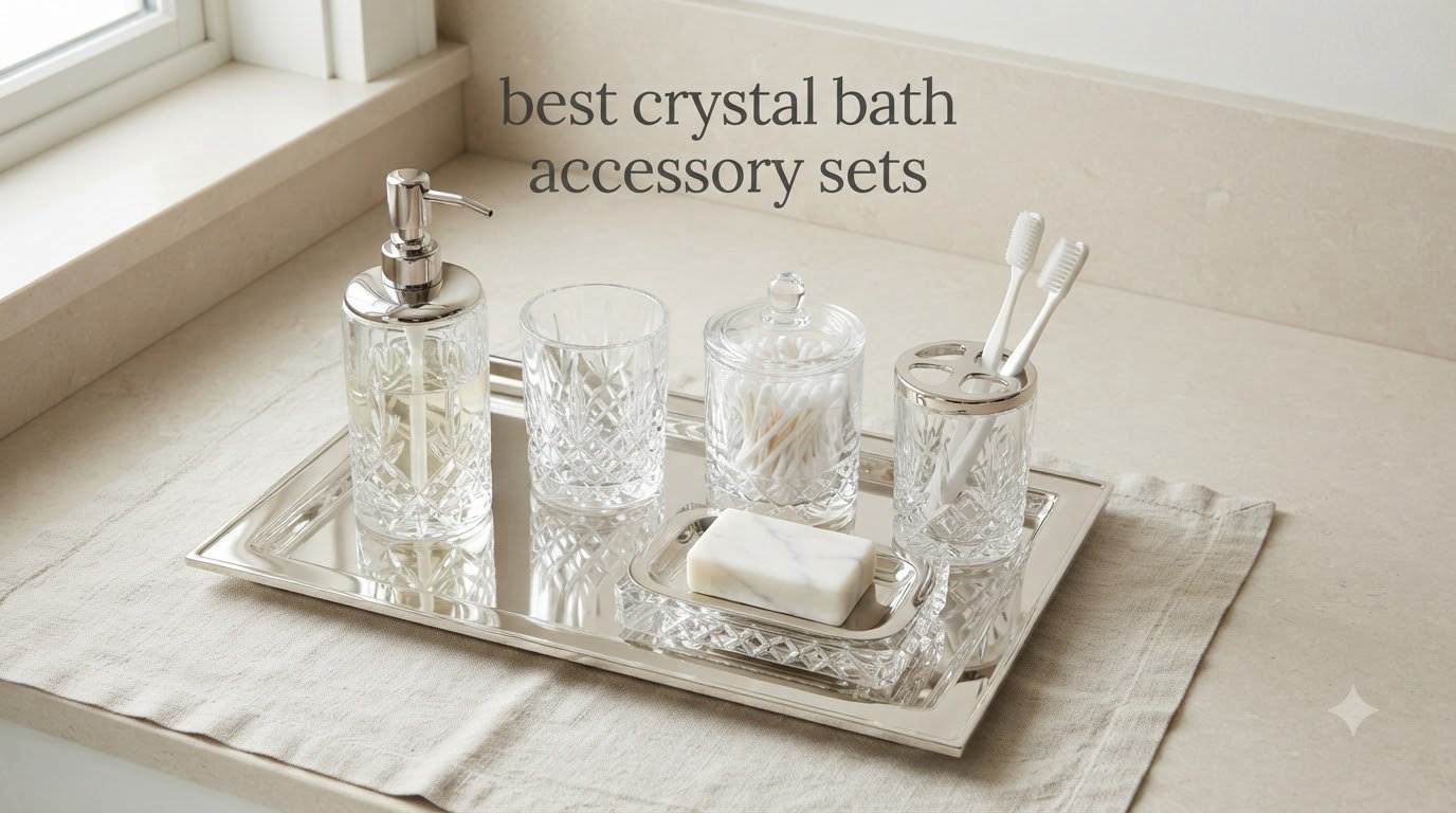 best crystal bath accessory sets