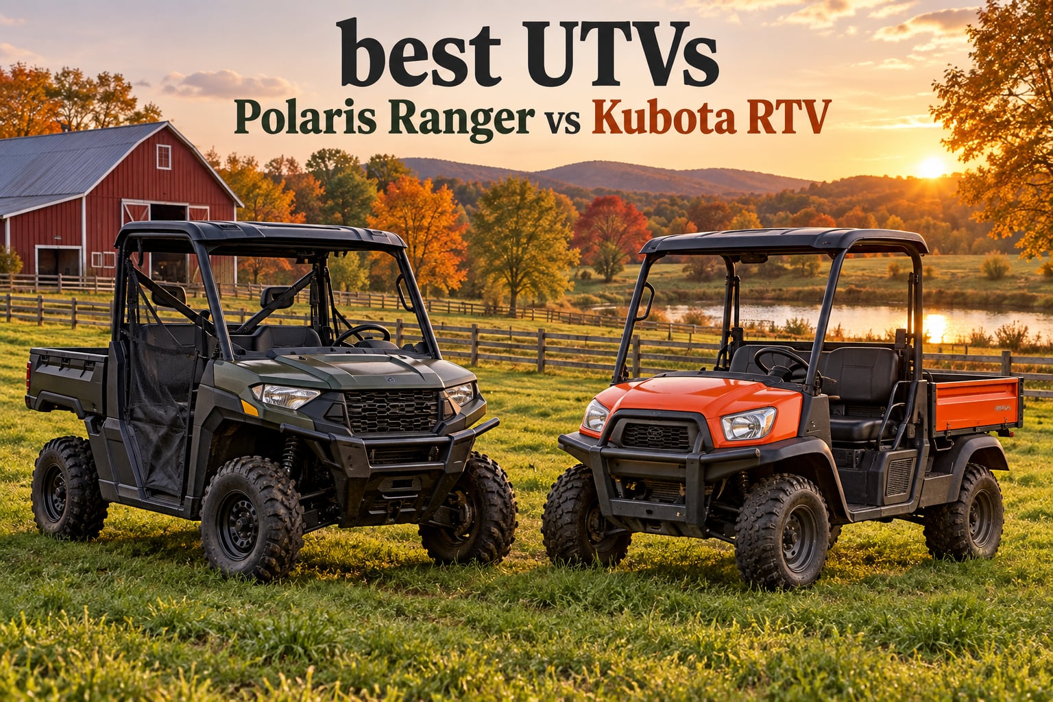 best UTVs Polaris Ranger vs Kubota RTV
