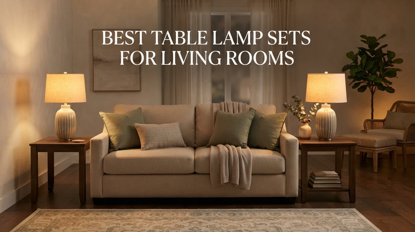 best table lamp sets for living rooms