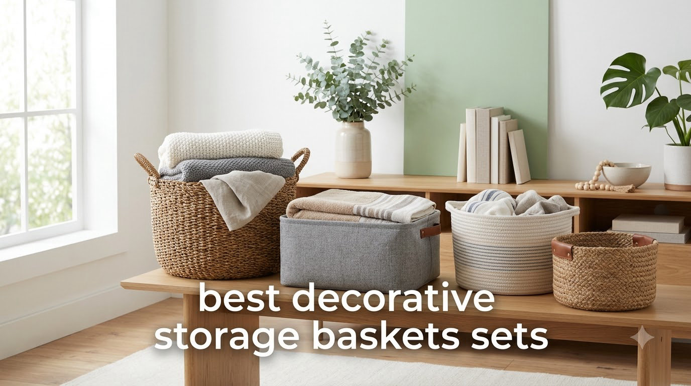 best decorative storage baskets sets