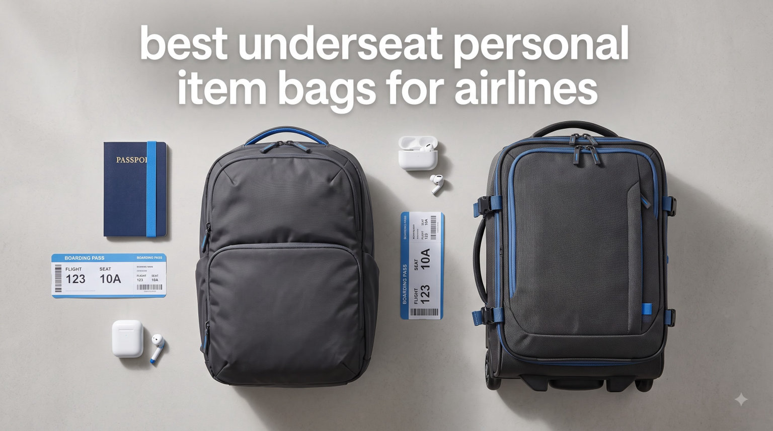 best underseat personal item bags for airlines