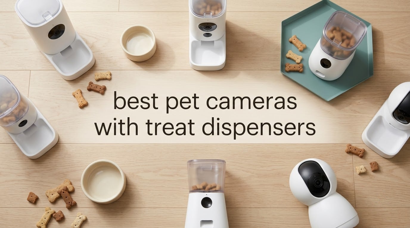 best pet cameras with treat dispensers