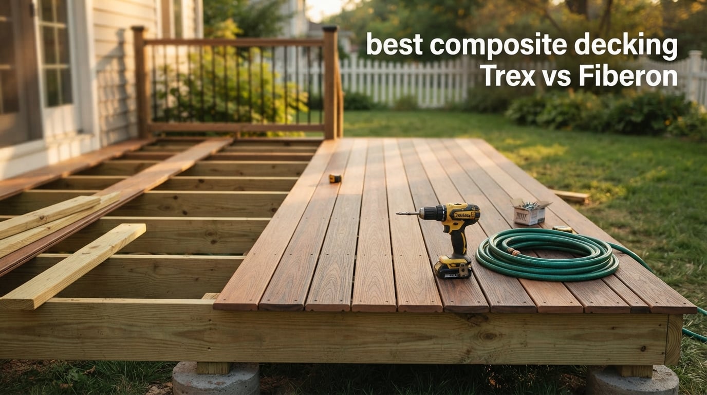 best composite decking Trex vs Fiberon
