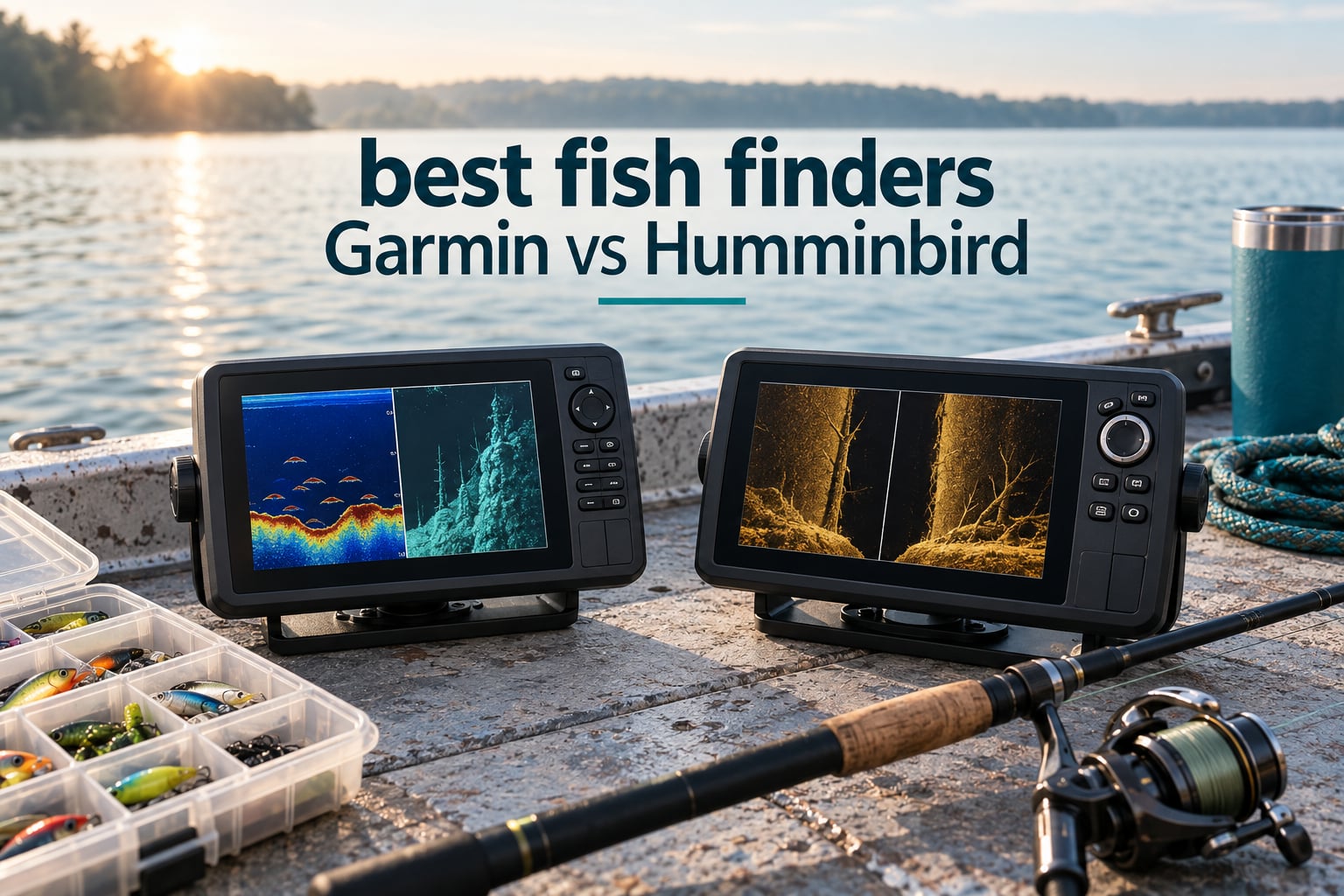 best fish finders Garmin vs Humminbird