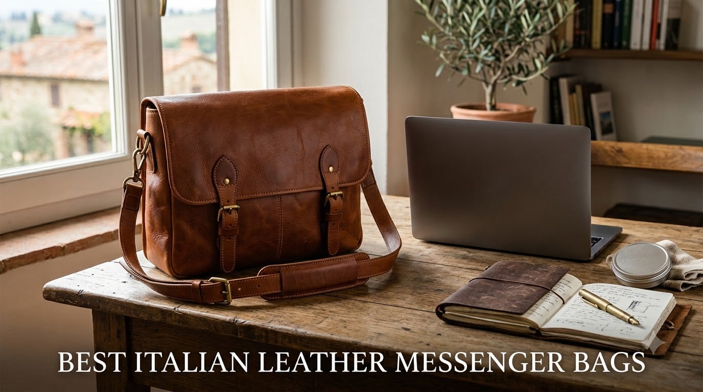 best italian leather messenger bags