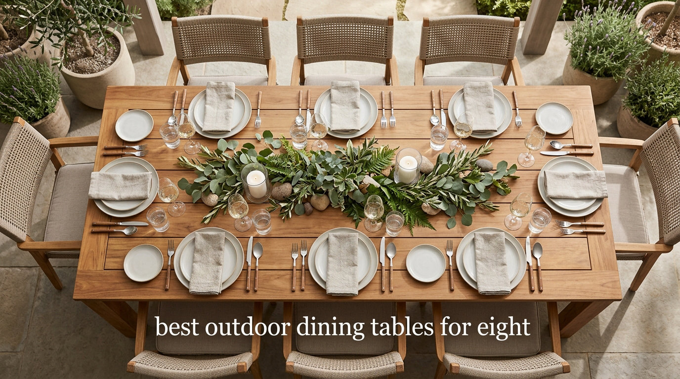 best outdoor dining tables for eight