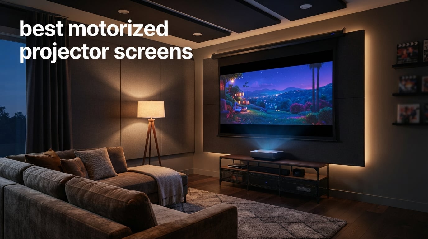 best motorized projector screens