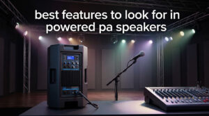 best features to look for in powered pa speakers