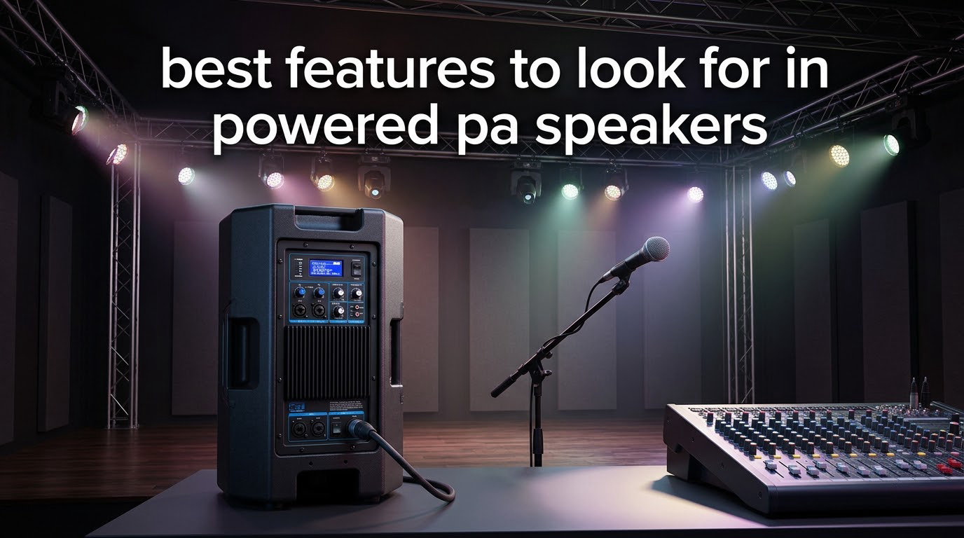 best features to look for in powered pa speakers