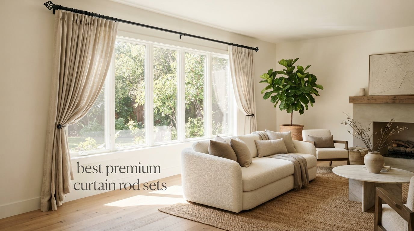 best premium curtain rod sets