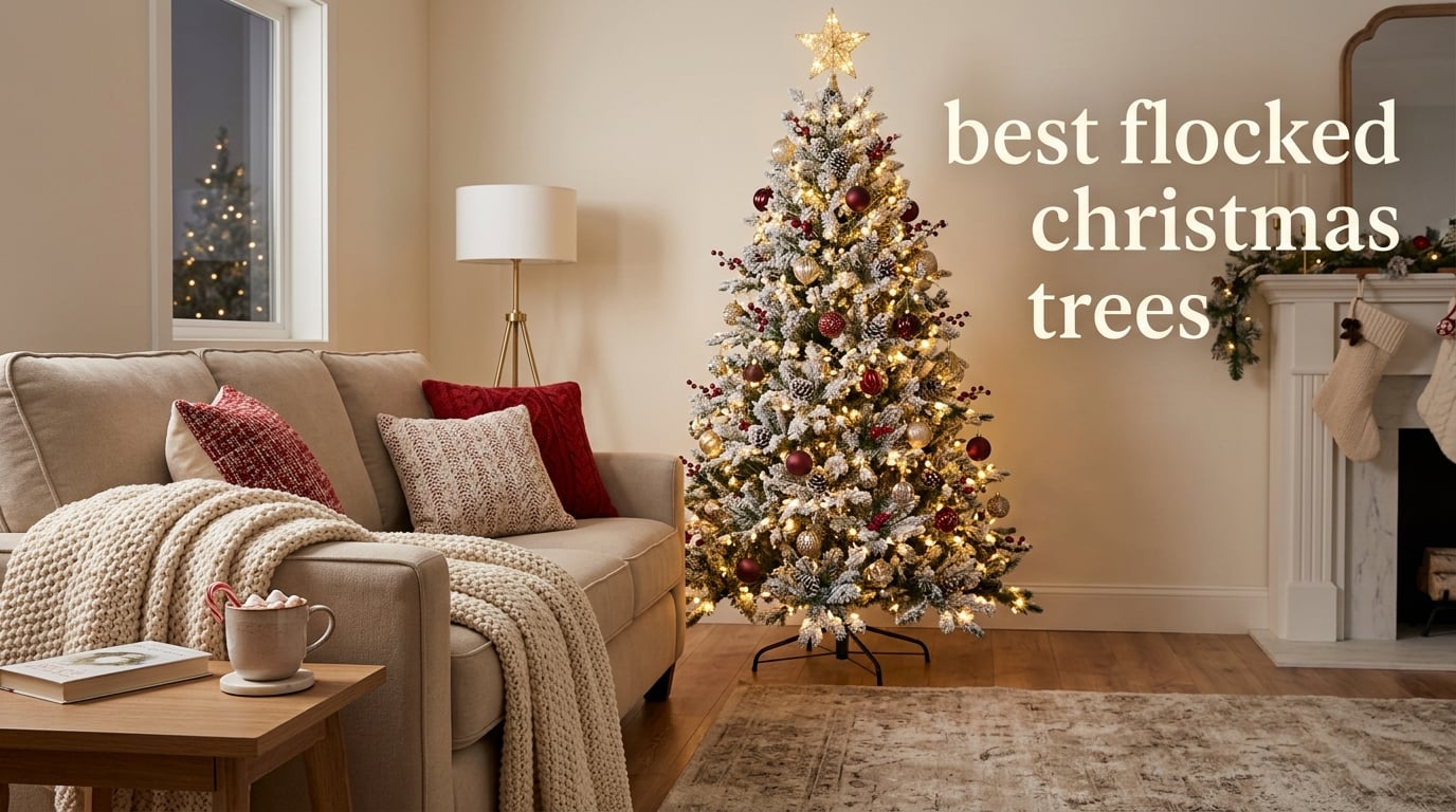 best flocked christmas trees