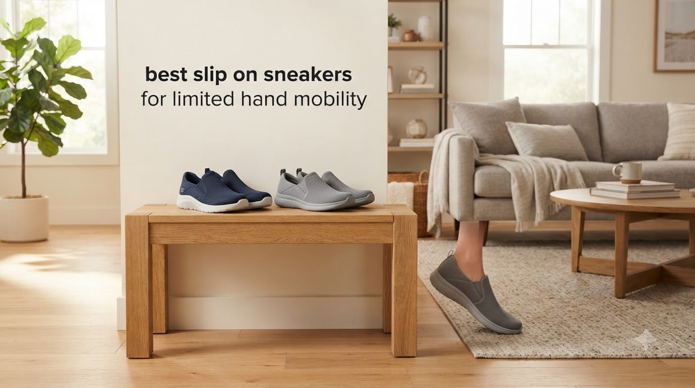 best slip on sneakers for limited hand mobility