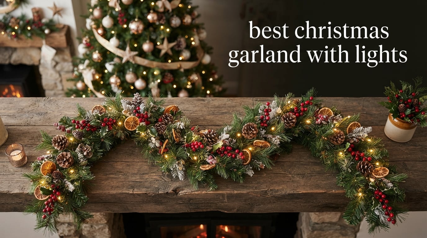 best christmas garland with lights
