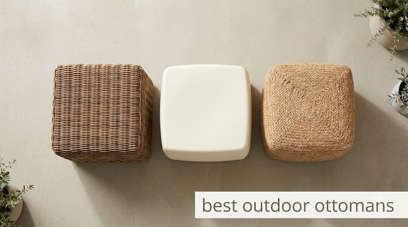 best outdoor ottomans