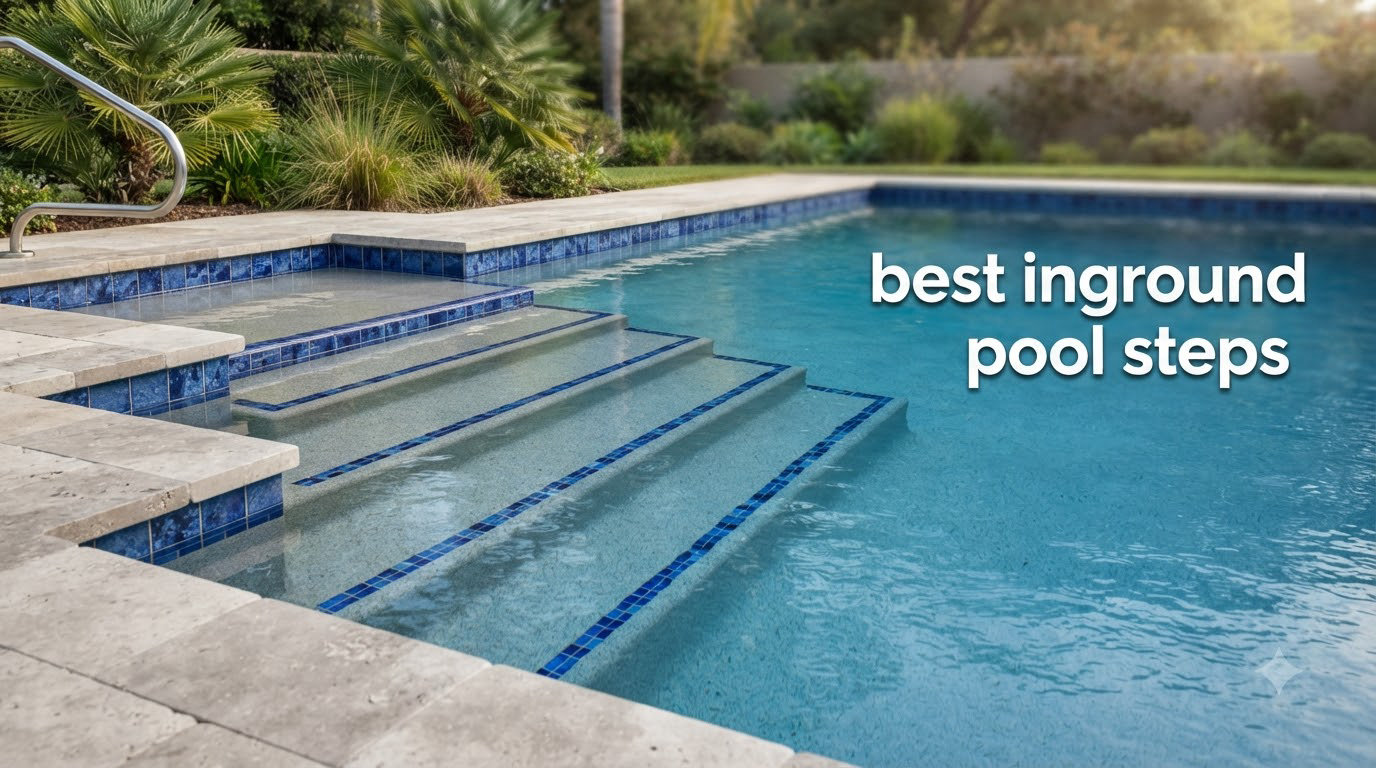 best inground pool steps