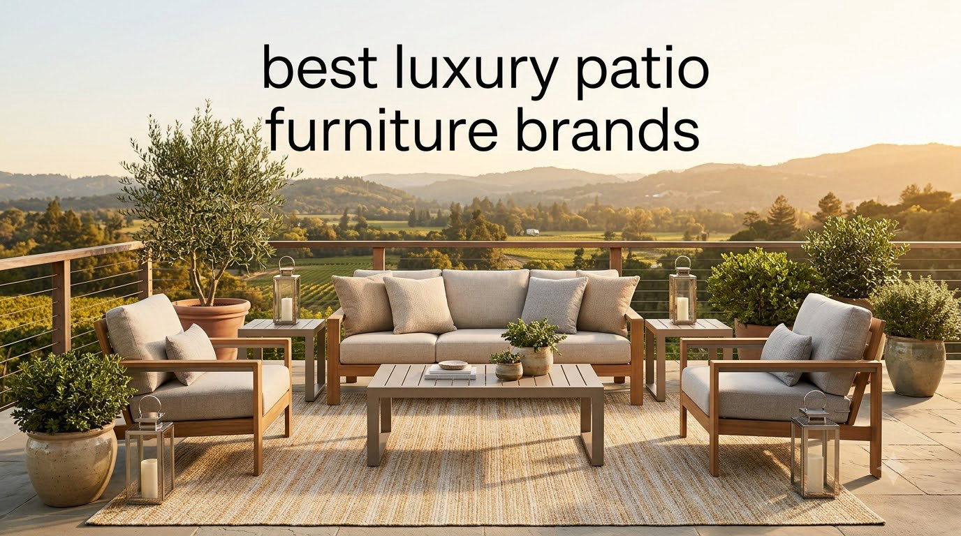 best luxury patio furniture brands