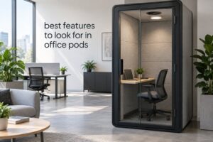 best features to look for in office pods