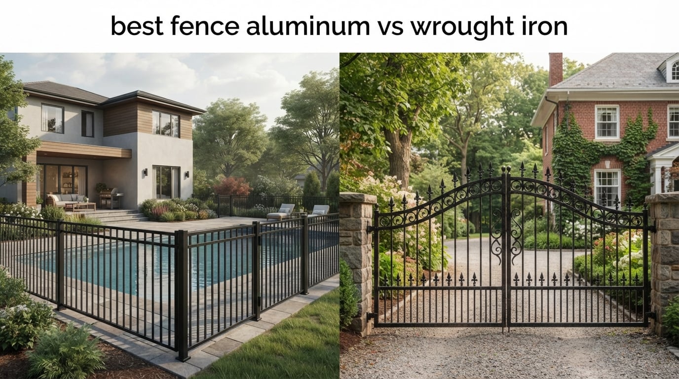 best fence aluminum vs wrought iron