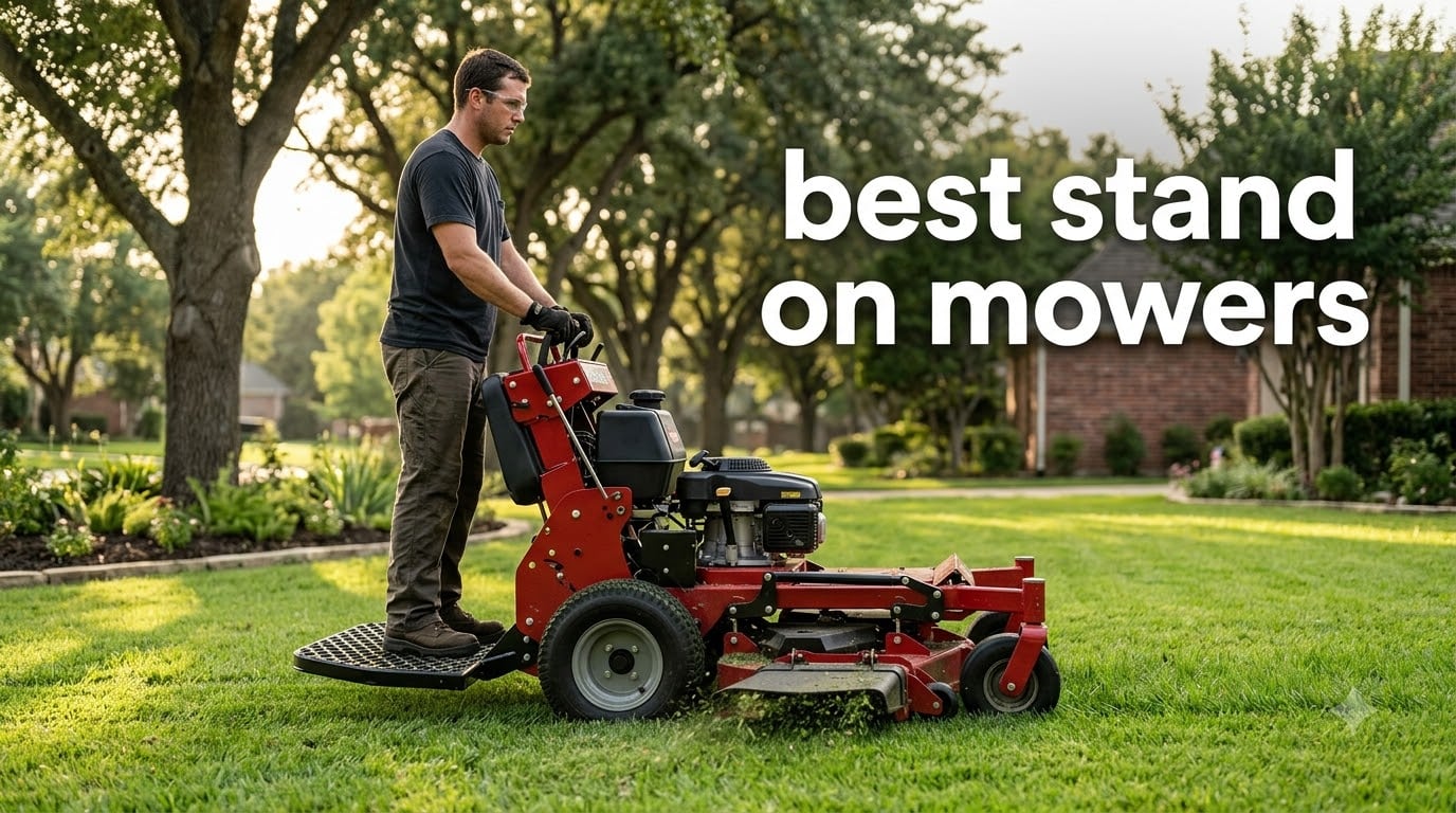 best stand on mowers