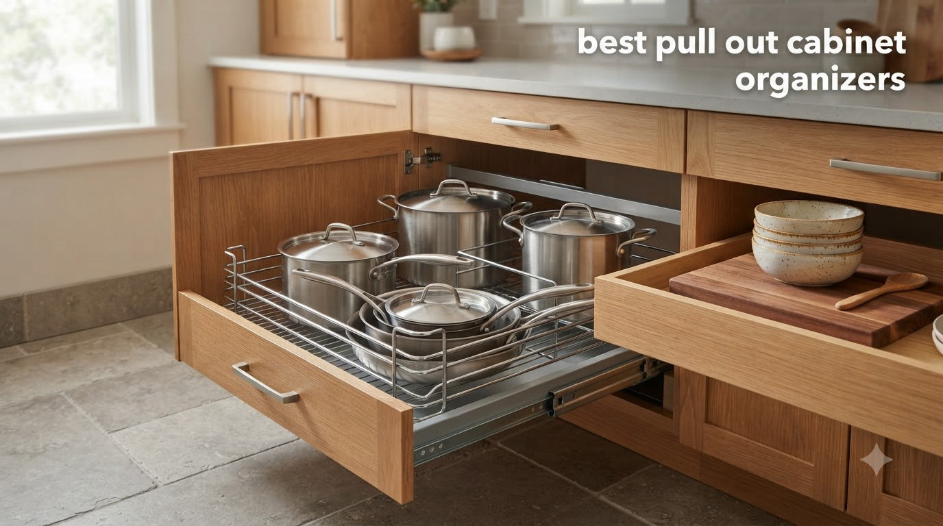 best pull out cabinet organizers