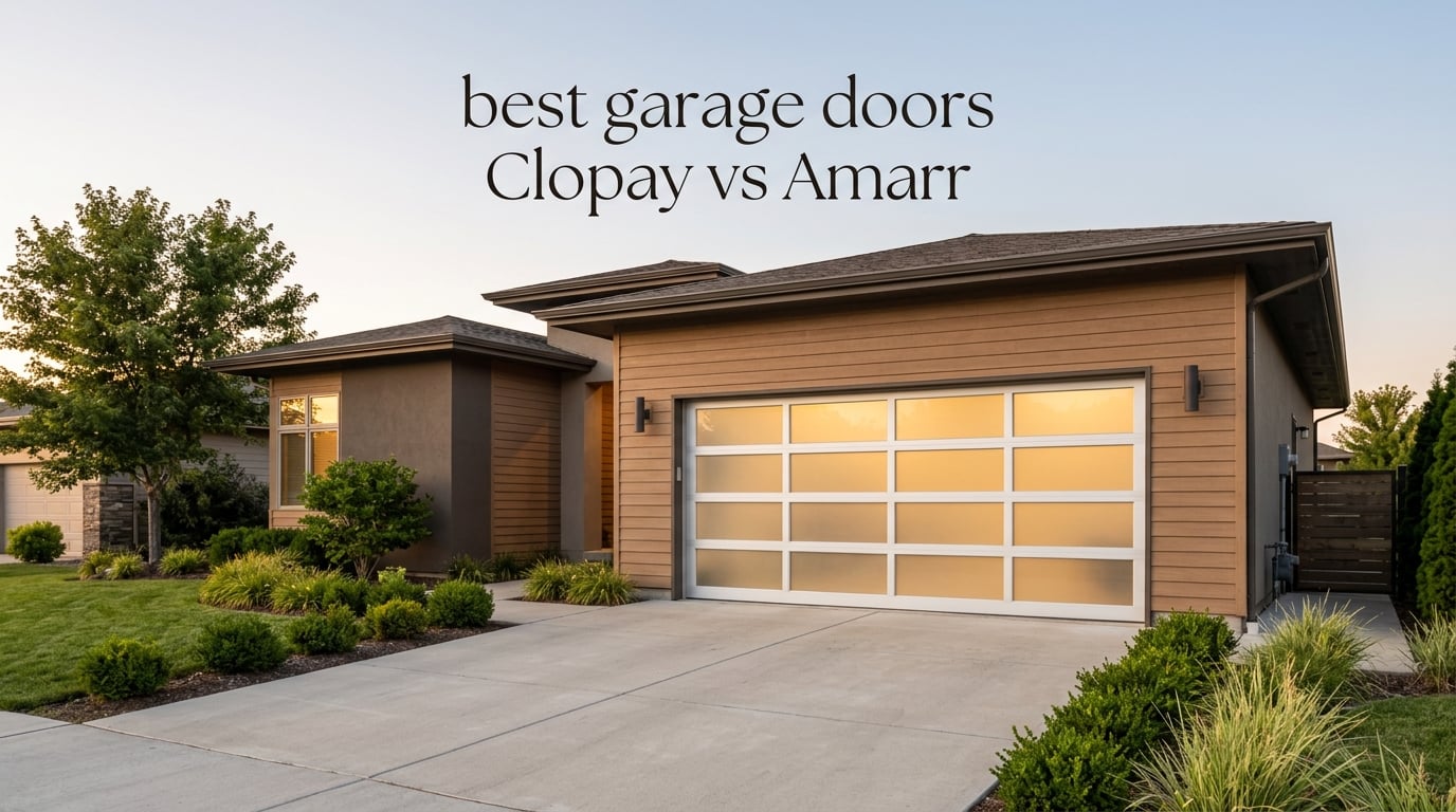 best garage doors Clopay vs Amarr