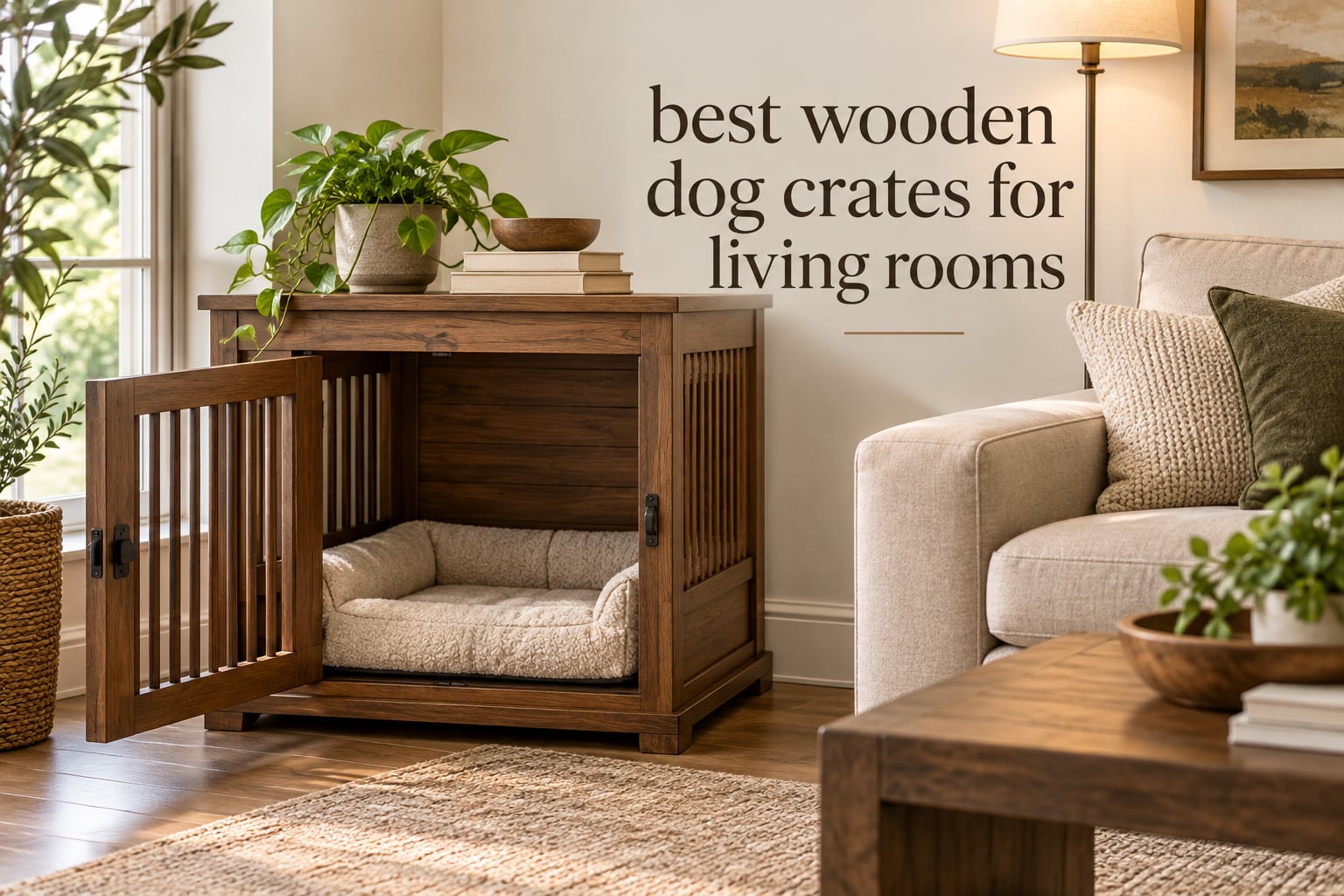 best wooden dog crates for living rooms