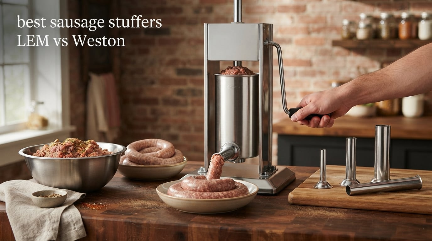 best sausage stuffers LEM vs Weston