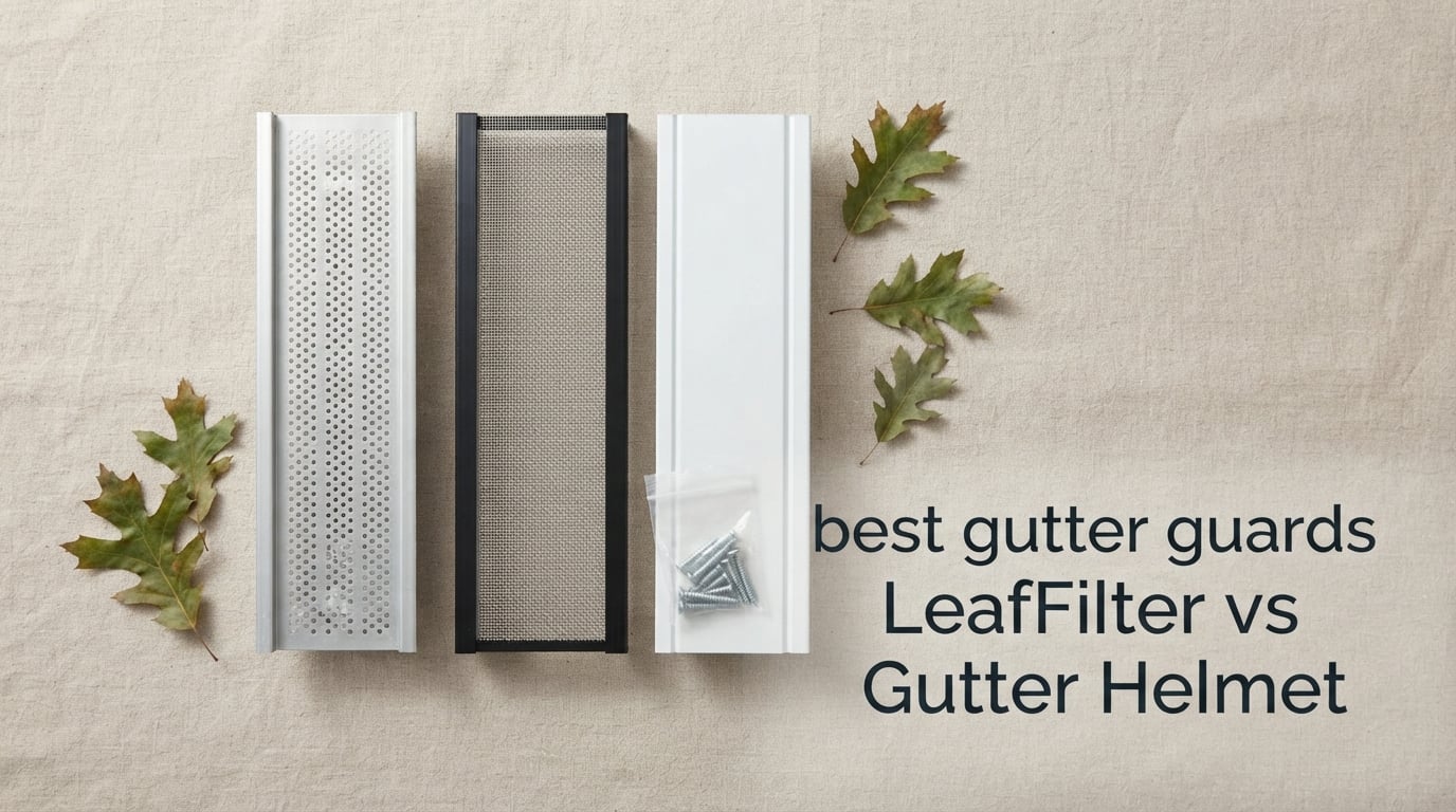 best gutter guards LeafFilter vs Gutter Helmet