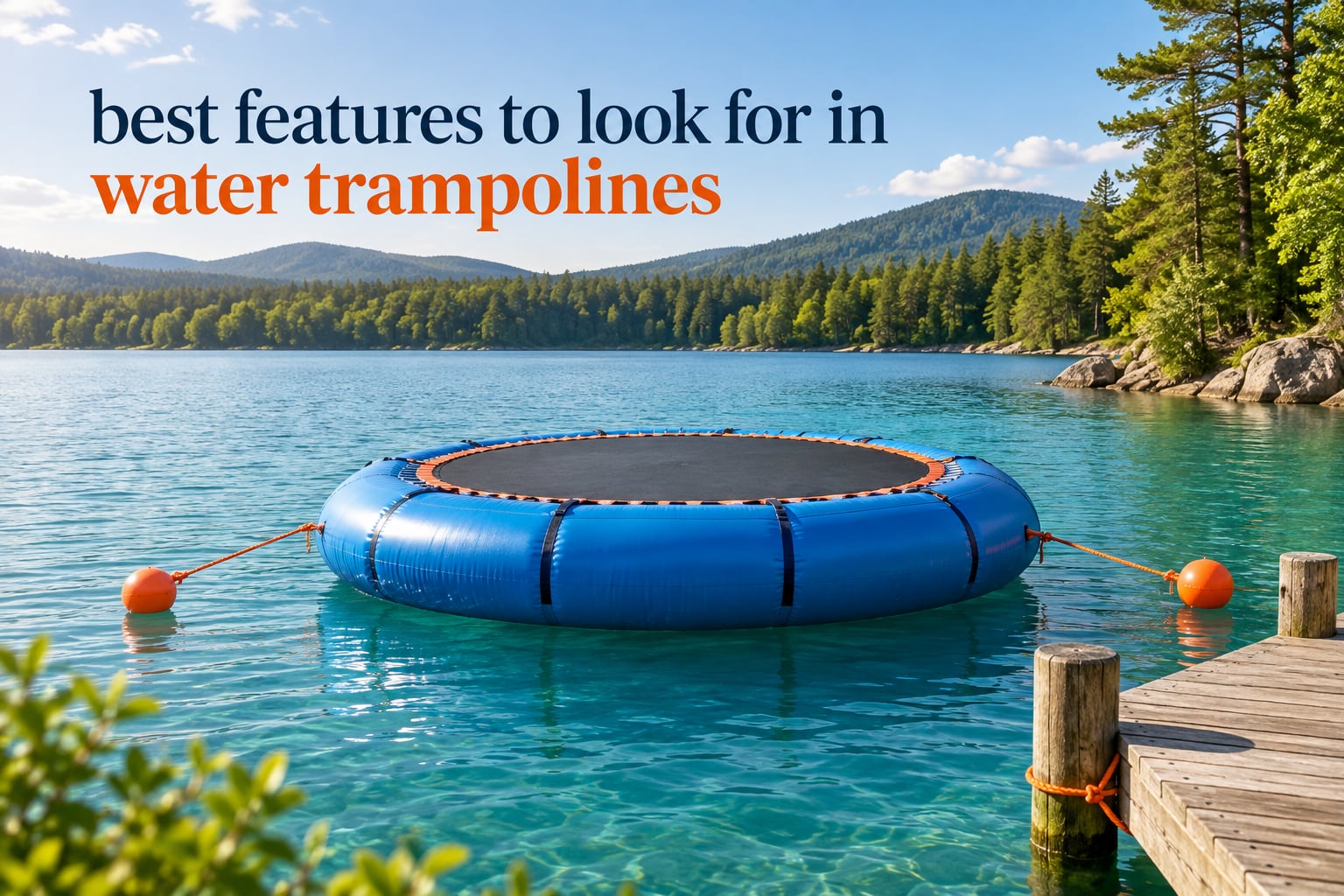 best features to look for in water trampolines