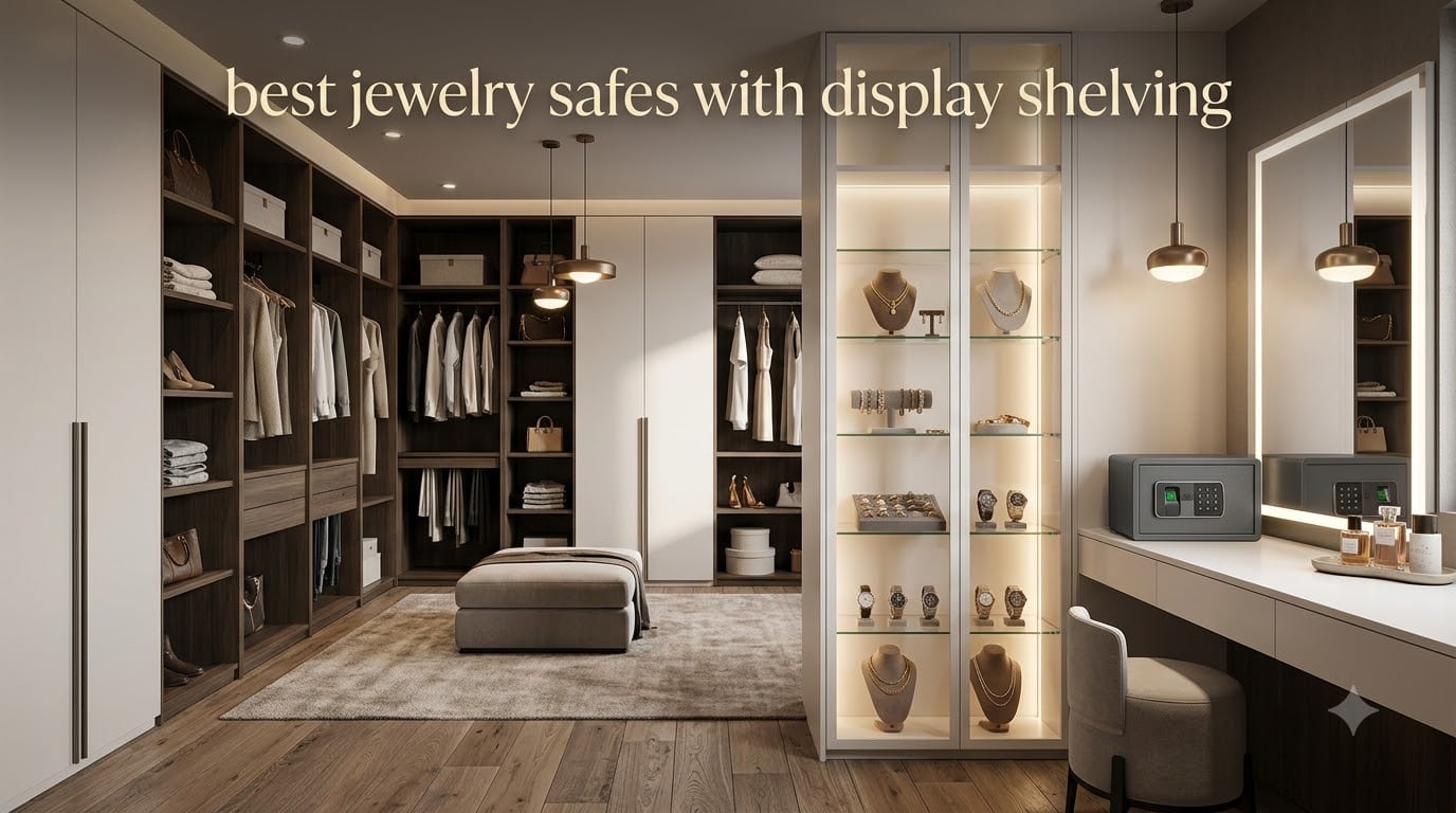 best jewelry safes with display shelving