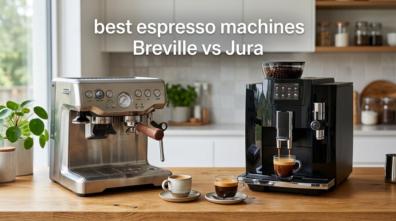 best espresso machines Breville vs Jura