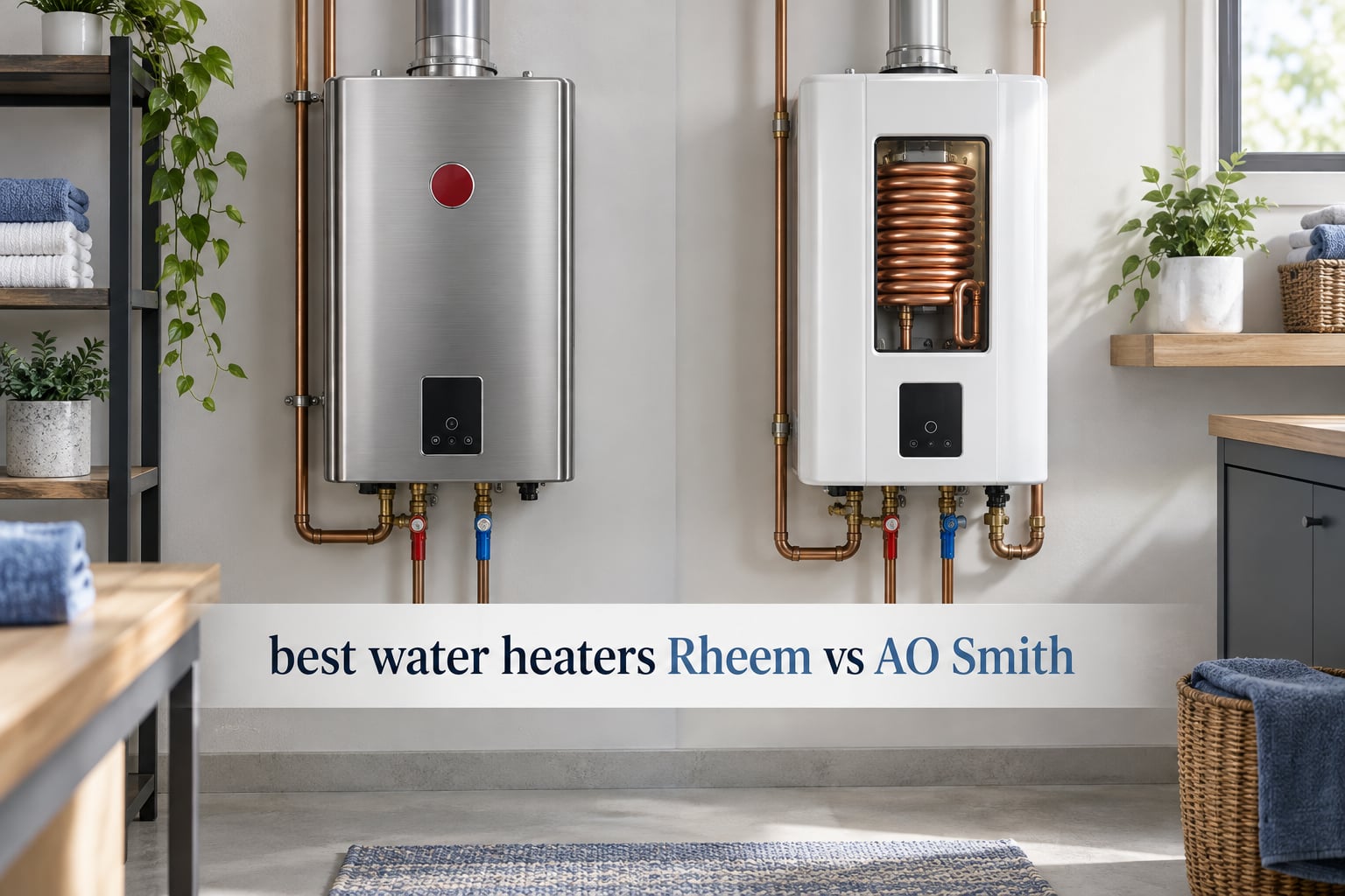 best water heaters Rheem vs AO Smith