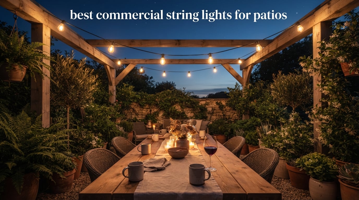 best commercial string lights for patios