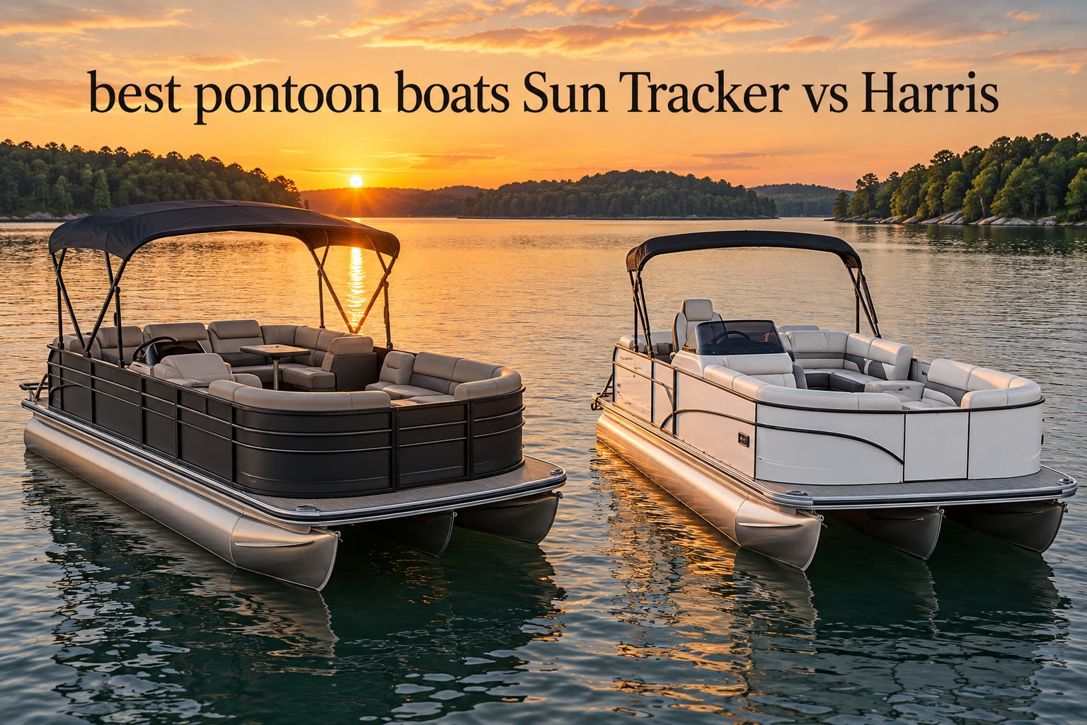 best pontoon boats Sun Tracker vs Harris