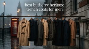 best burberry heritage trench coats for men
