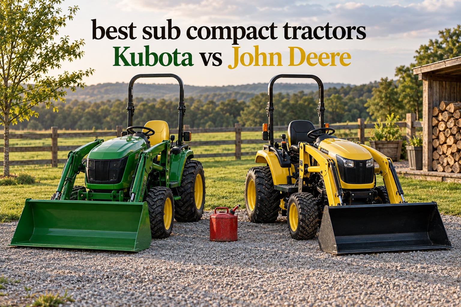 best sub compact tractors Kubota vs John Deere