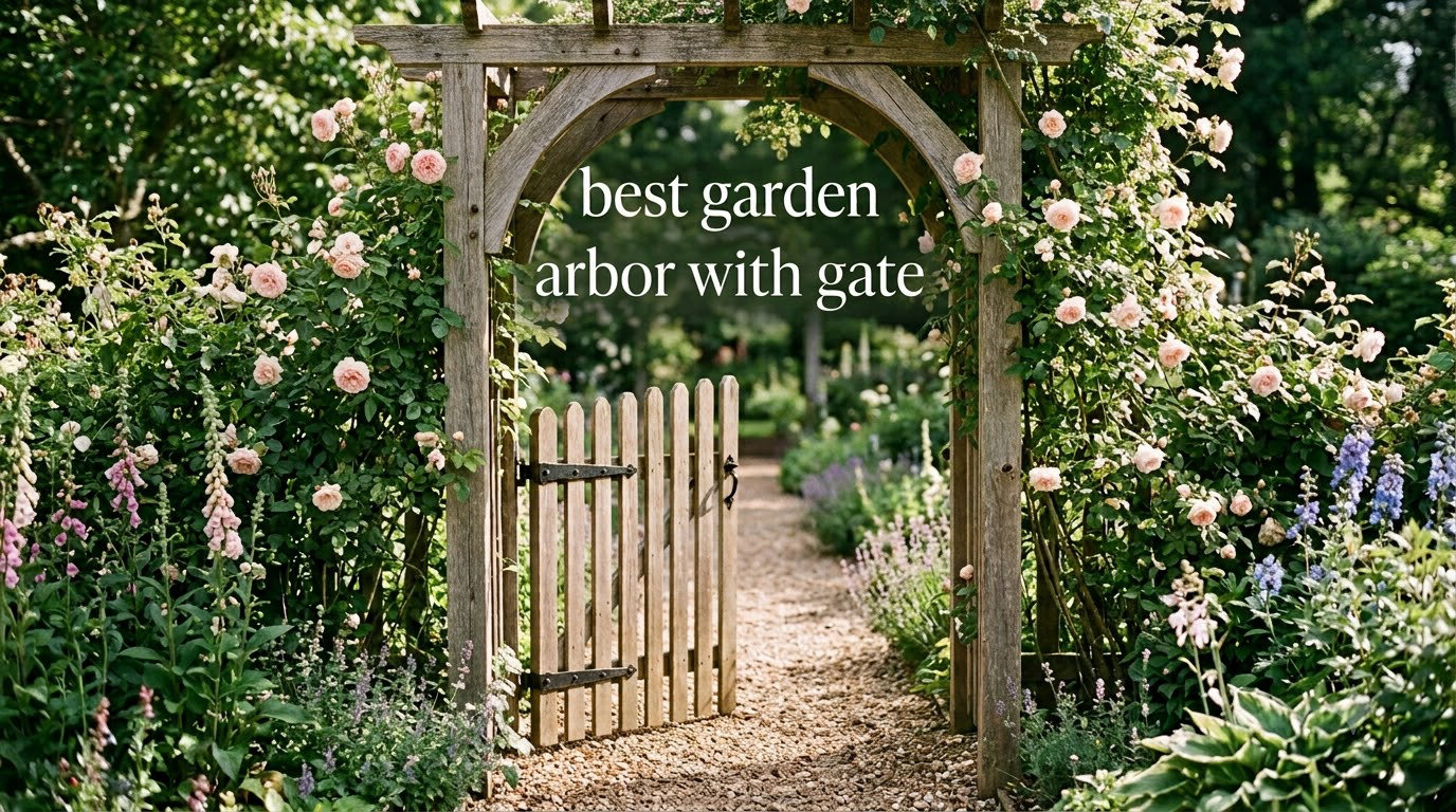 best garden arbor with gate