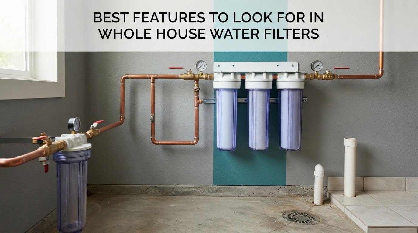 best features to look for in whole house water filters