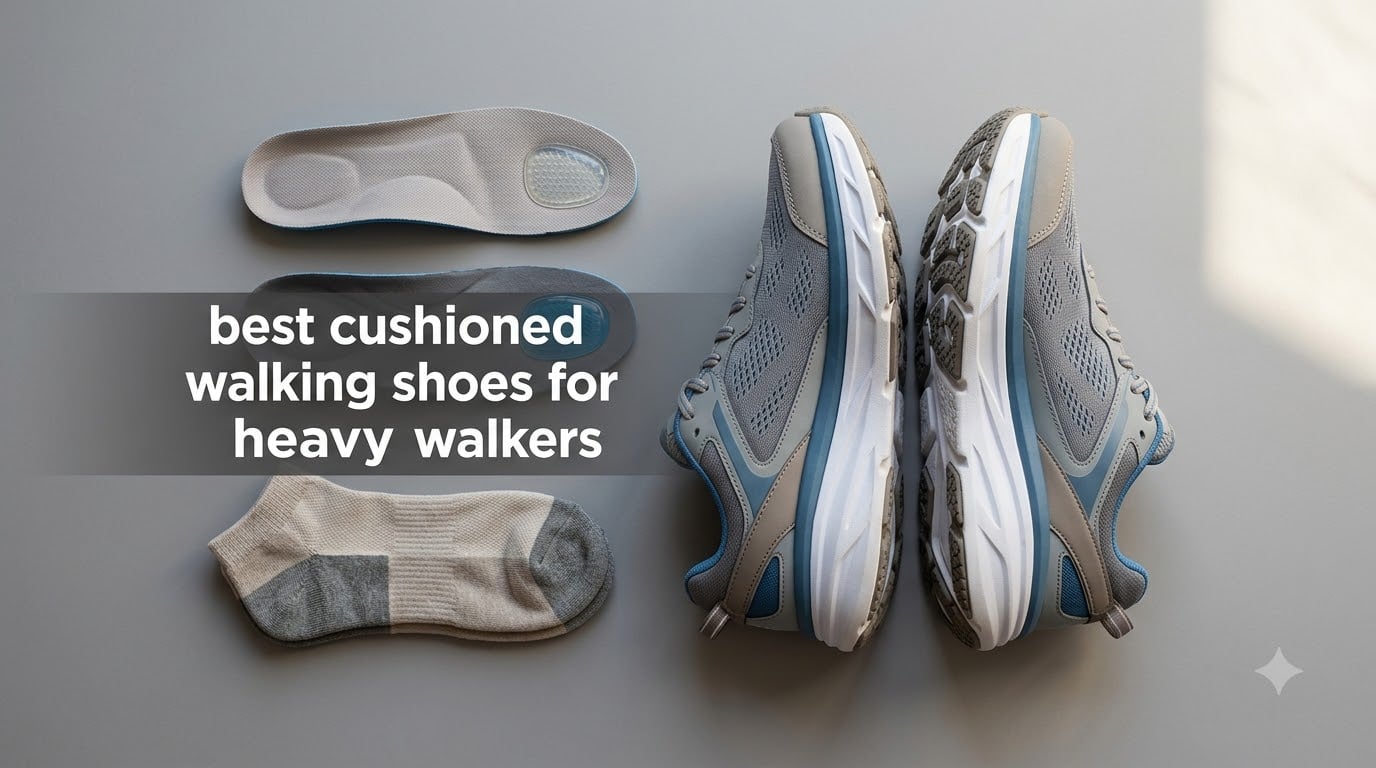 best cushioned walking shoes for heavy walkers