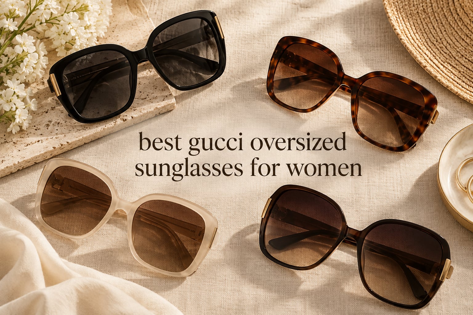 best gucci oversized sunglasses for women