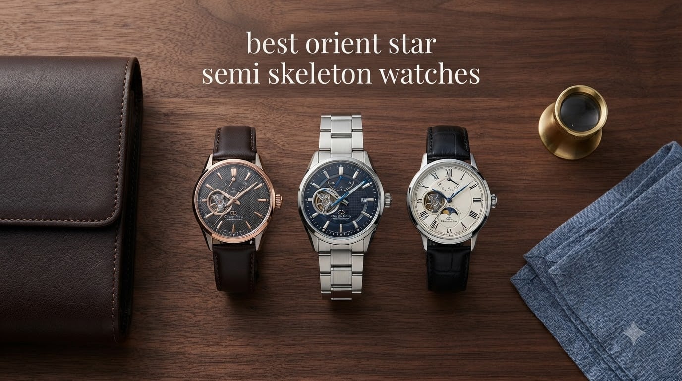best orient star semi skeleton watches