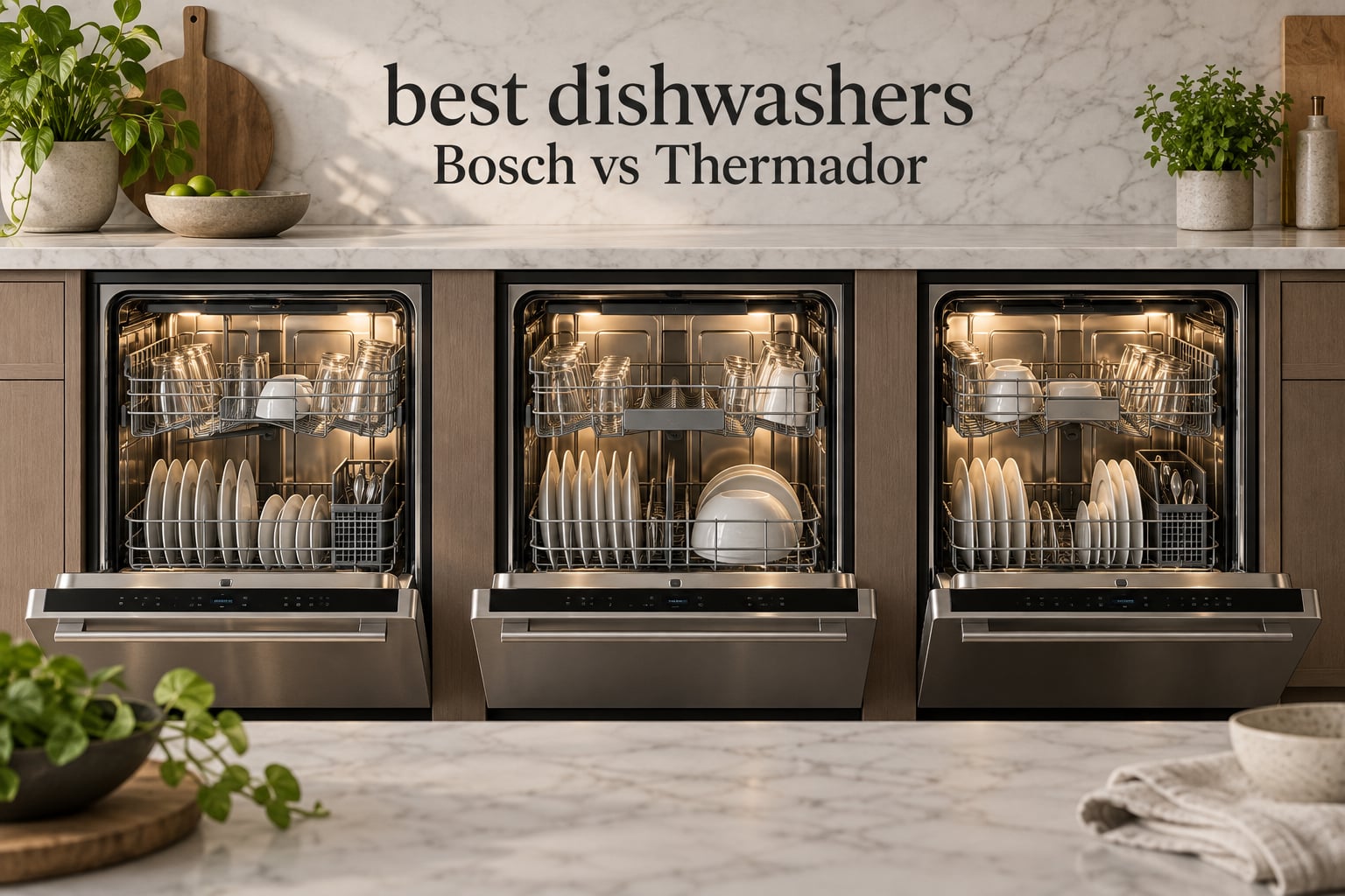 best dishwashers Bosch vs Thermador