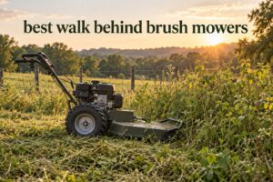 best walk behind brush mowers