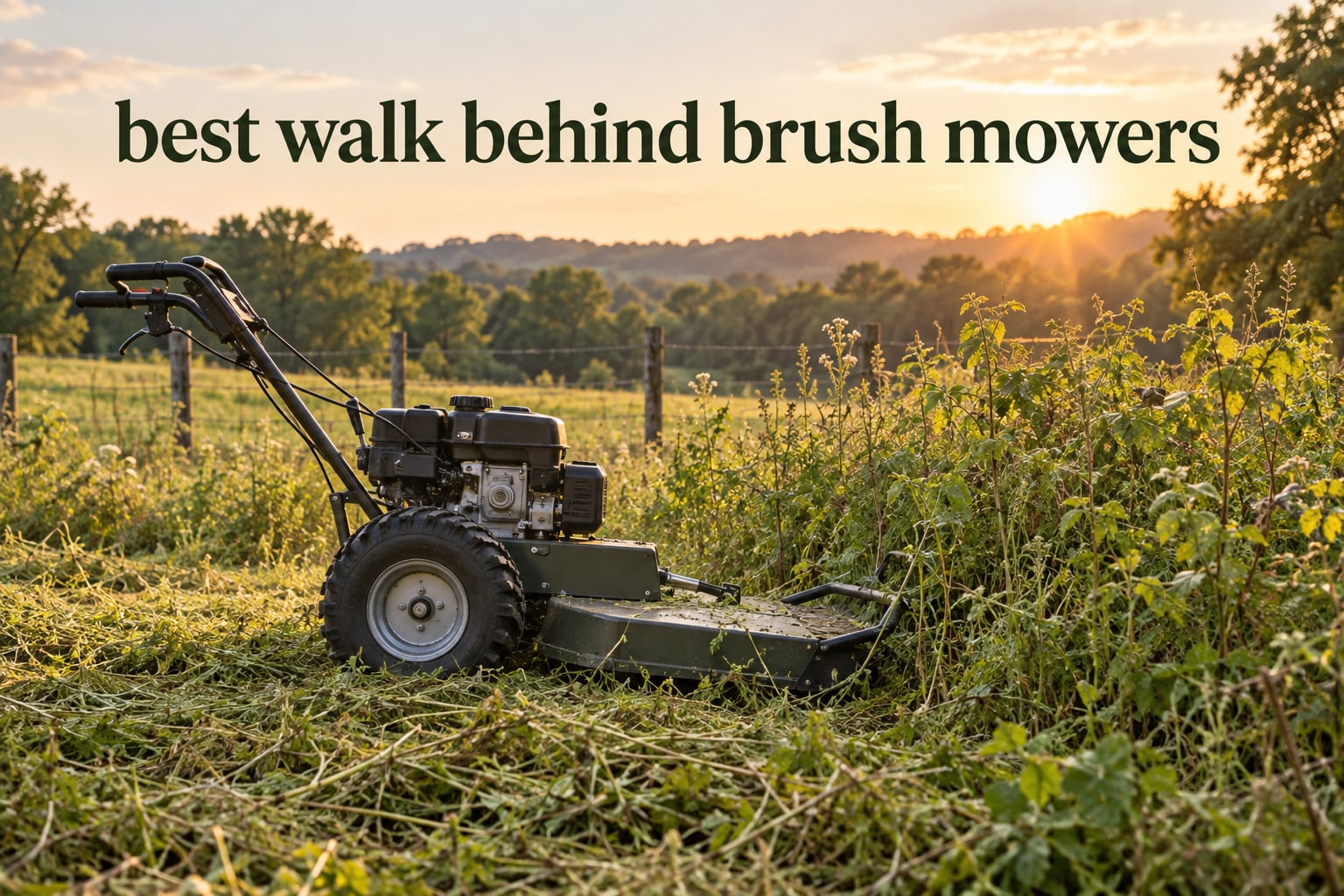 best walk behind brush mowers