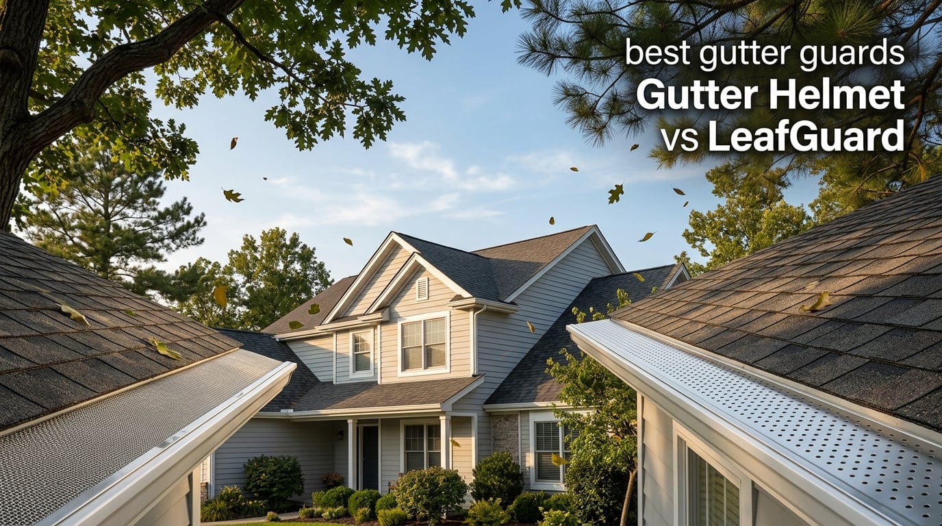 best gutter guards Gutter Helmet vs LeafGuard