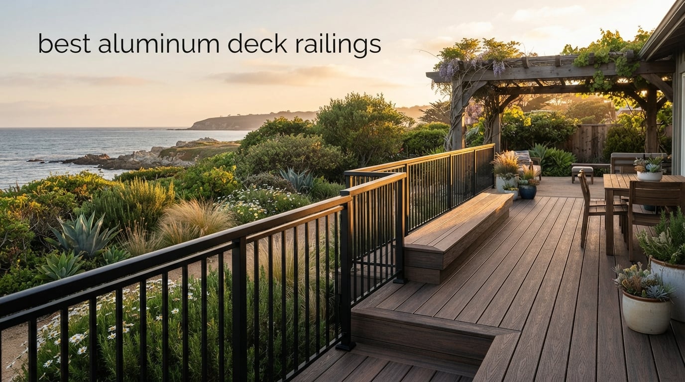 best aluminum deck railings